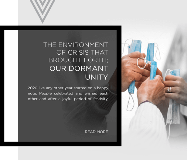 THE ENVIRONMENT OF CRISIS THAT BROUGHT FORTH - OUR DORMANT UNITY by enviro realty
